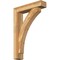 Ekena Millwork Thorton Block Rough Sawn Bracket w/ Offset Brace, Western Red Cedar, 6"W x 26"D x 38"H BKT0604X26X38THR05RWR - alternate 1